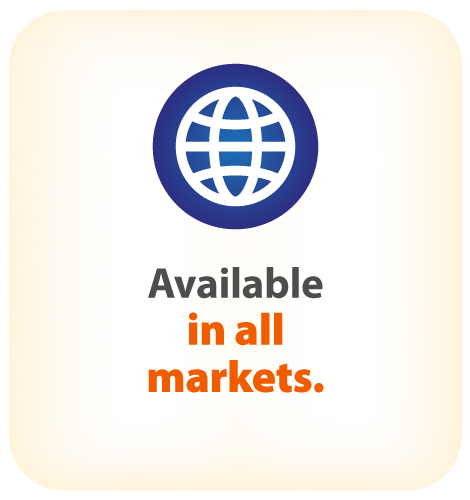 Available in all markets.